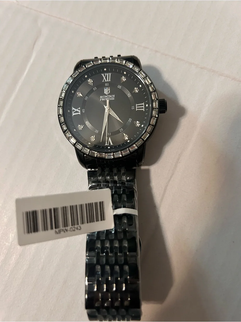 Men's Black Stainless Steel Watch
